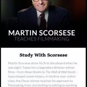 Martin Scorsese teaches filmmaking masterclass