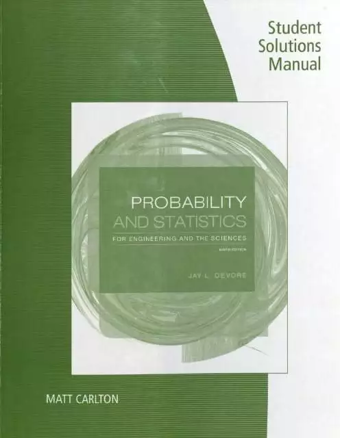 solution manual Probability and Statistics for Engineering and the Sciences 9th Edition