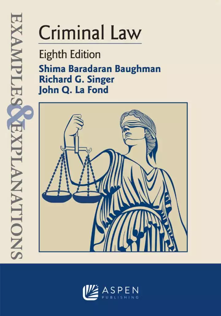 Examples and Explanations for Criminal Law (8th Edition) - PDF
